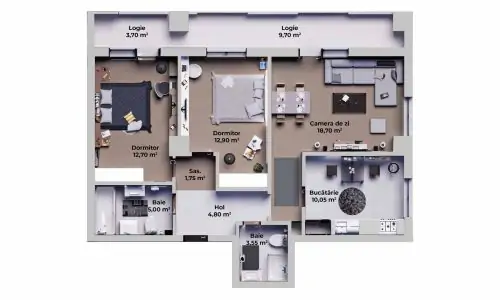 Apartamente de vanzare sibiu TIP C - vest residence