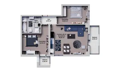Apartamente de vanzare sibiu TIP D - vest-residence